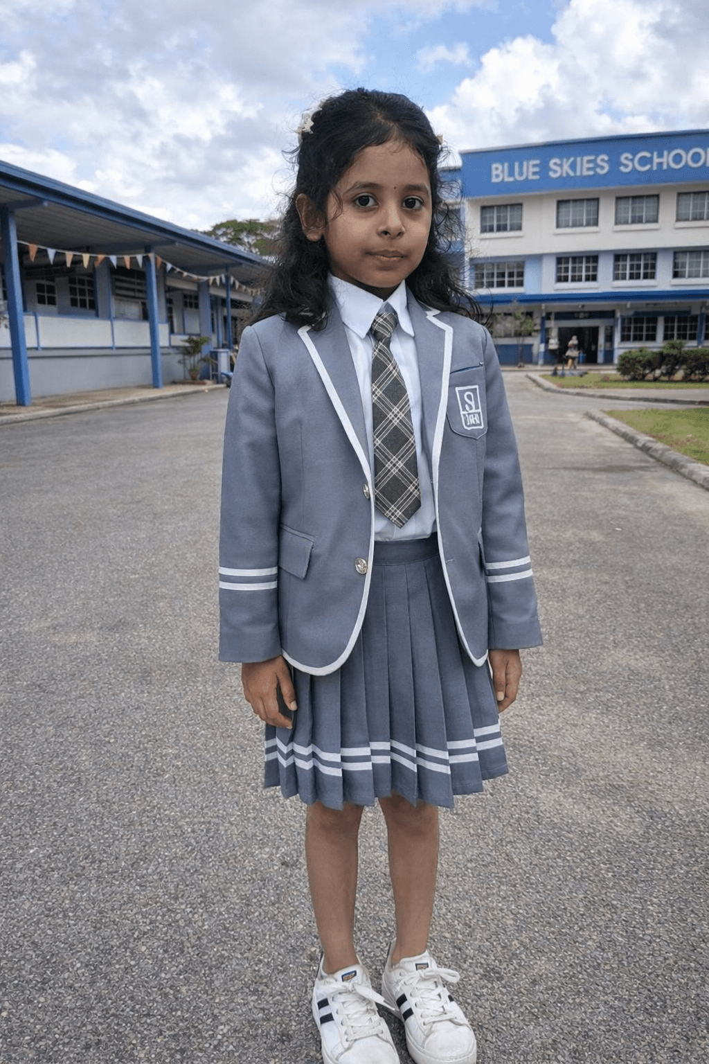 Blue Skies School Student Girl